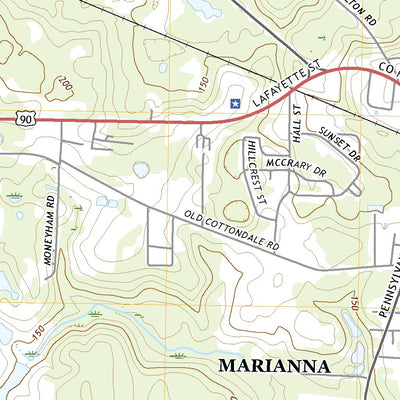 United States Geological Survey Cottondale East, FL (2021, 24000-Scale) digital map