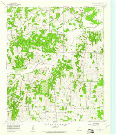 United States Geological Survey Cottondale, TX (1960, 24000-Scale) digital map