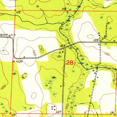 United States Geological Survey Cottondale West, FL (1952, 24000-Scale) digital map