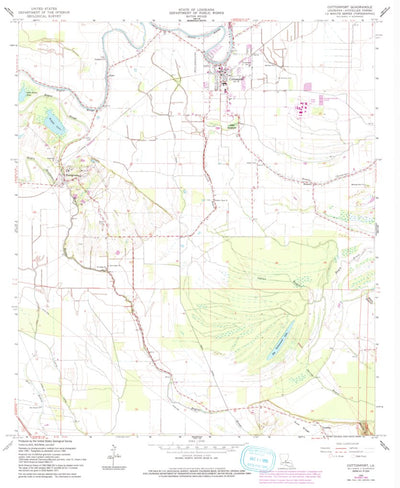 United States Geological Survey Cottonport, LA (1966, 24000-Scale) digital map