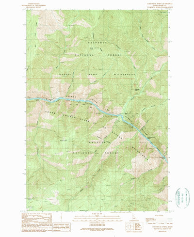 United States Geological Survey Cottontail Point, ID (1989, 24000-Scale) digital map