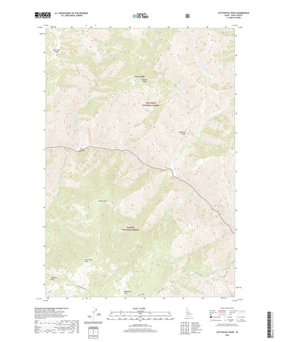 United States Geological Survey Cottontail Point, ID (2020, 24000-Scale) digital map