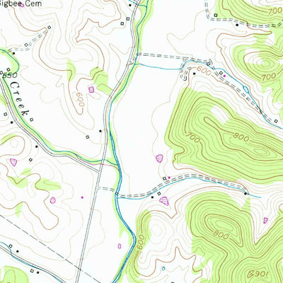 United States Geological Survey Cottontown, TN (1953, 24000-Scale) digital map