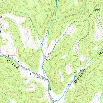 United States Geological Survey Cottontown, TN (1953, 24000-Scale) digital map