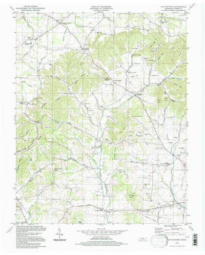 United States Geological Survey Cottontown, TN (1994, 24000-Scale) digital map