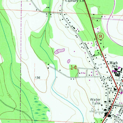 United States Geological Survey Cottonwood, AL-FL (1969, 24000-Scale) digital map