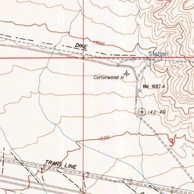 United States Geological Survey Cottonwood Basin, CA (1988, 24000-Scale) digital map