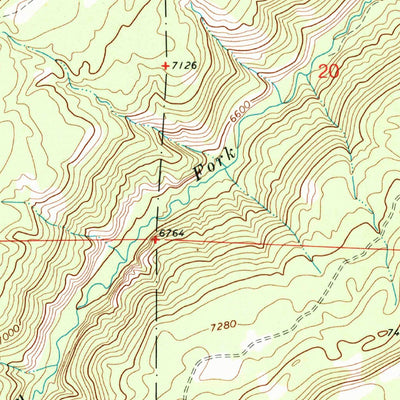 United States Geological Survey Cottonwood Basin, CO (1973, 24000-Scale) digital map