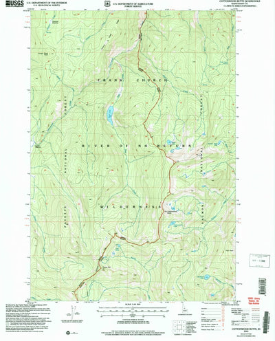United States Geological Survey Cottonwood Butte, ID (2004, 24000-Scale) digital map