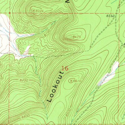 United States Geological Survey Cottonwood Canyon, NM (1961, 24000-Scale) digital map