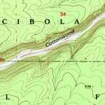 United States Geological Survey Cottonwood Canyon, NM (1995, 24000-Scale) digital map
