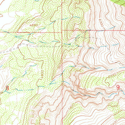 United States Geological Survey Cottonwood Canyon, WY (1966, 24000-Scale) digital map