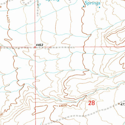 United States Geological Survey Cottonwood Canyon, WY (1993, 24000-Scale) digital map