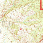United States Geological Survey Cottonwood Canyon, WY (1993, 24000-Scale) digital map