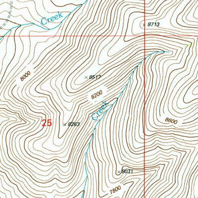 United States Geological Survey Cottonwood Creek, ID-MT (1997, 24000-Scale) digital map