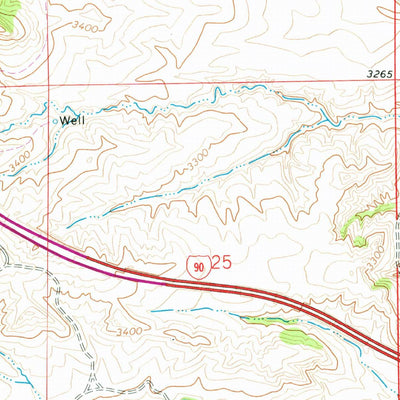 United States Geological Survey Cottonwood Creek, MT (1967, 24000-Scale) digital map