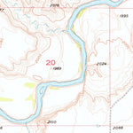 United States Geological Survey Cottonwood Creek NE, SD (1956, 24000-Scale) digital map