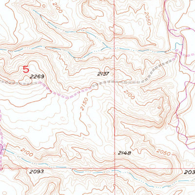 United States Geological Survey Cottonwood Creek NE, SD (1956, 24000-Scale) digital map