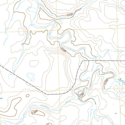United States Geological Survey Cottonwood Creek SW, SD (2017, 24000-Scale) digital map