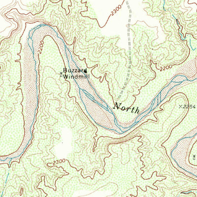 United States Geological Survey Cottonwood Creek, TX (1969, 24000-Scale) digital map