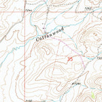 United States Geological Survey Cottonwood Creek, WY (1968, 24000-Scale) digital map