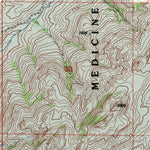 United States Geological Survey Cottonwood Creek, WY (1992, 24000-Scale) digital map