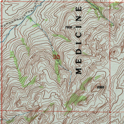 United States Geological Survey Cottonwood Creek, WY (1992, 24000-Scale) digital map