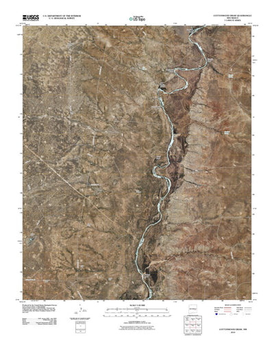 United States Geological Survey Cottonwood Draw, NM (2010, 24000-Scale) digital map