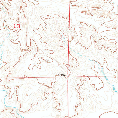 United States Geological Survey Cottonwood Falls, WY (1951, 24000-Scale) digital map