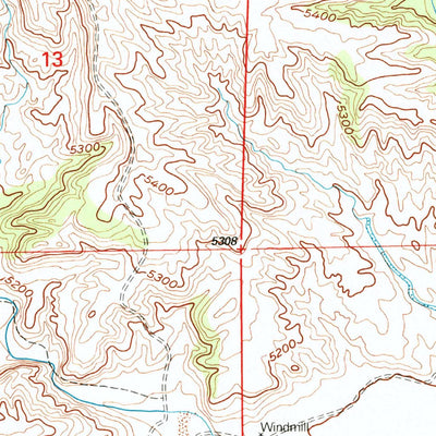 United States Geological Survey Cottonwood Falls, WY (1992, 24000-Scale) digital map