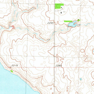 United States Geological Survey Cottonwood Lake, ND (1981, 24000-Scale) digital map