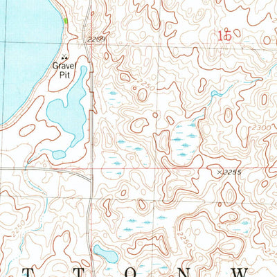 United States Geological Survey Cottonwood Lake, ND (1981, 24000-Scale) digital map