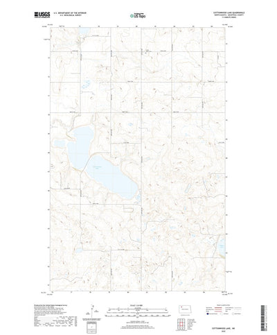 United States Geological Survey Cottonwood Lake, ND (2020, 24000-Scale) digital map