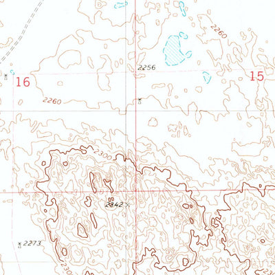 United States Geological Survey Cottonwood Lake, NE (1982, 24000-Scale) digital map