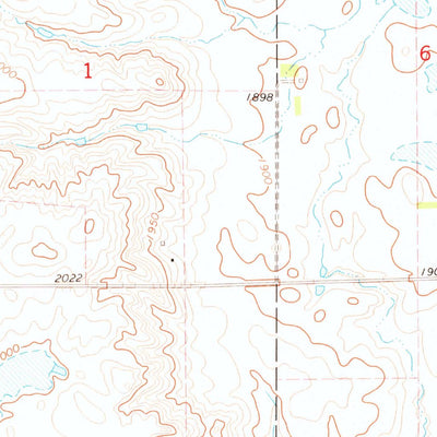 United States Geological Survey Cottonwood Lake, SD (1973, 24000-Scale) digital map