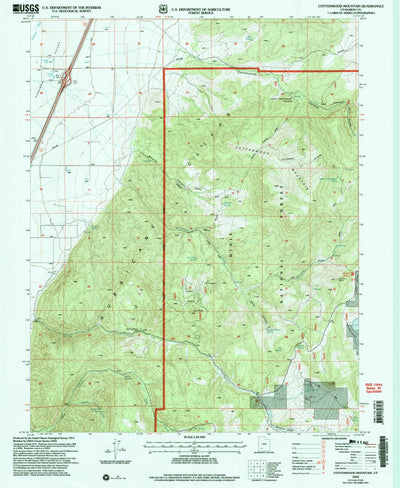 United States Geological Survey Cottonwood Mountain, UT (2002, 24000-Scale) digital map