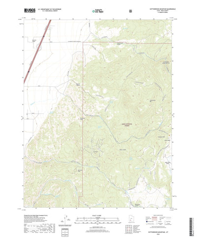 United States Geological Survey Cottonwood Mountain, UT (2020, 24000-Scale) digital map