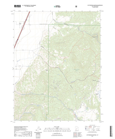 United States Geological Survey Cottonwood Mountain, UT (2023, 24000-Scale) digital map