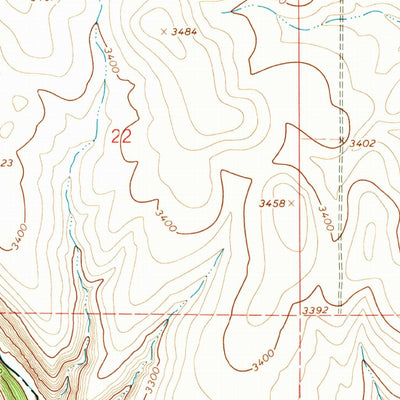 United States Geological Survey Cottonwood NE, ID (1967, 24000-Scale) digital map