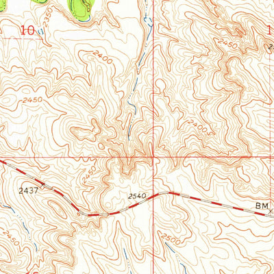 United States Geological Survey Cottonwood NE, SD (1961, 24000-Scale) digital map