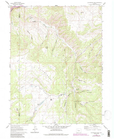 United States Geological Survey Cottonwood Pass, CO (1961, 24000-Scale) digital map