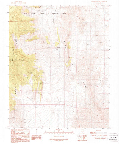 United States Geological Survey Cottonwood Pass, NV (1989, 24000-Scale) digital map