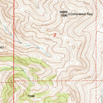 United States Geological Survey Cottonwood Pass, WY (1952, 24000-Scale) digital map