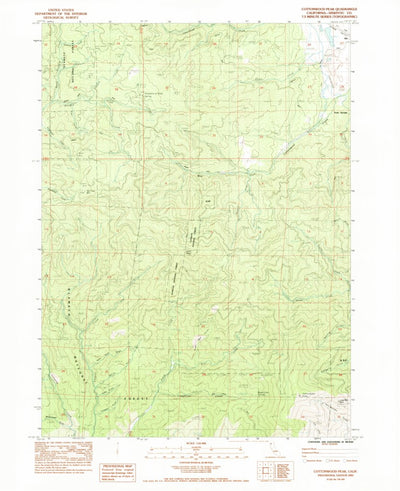 United States Geological Survey Cottonwood Peak, CA (1983, 24000-Scale) digital map