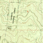 United States Geological Survey Cottonwood Peak, CA (1983, 24000-Scale) digital map
