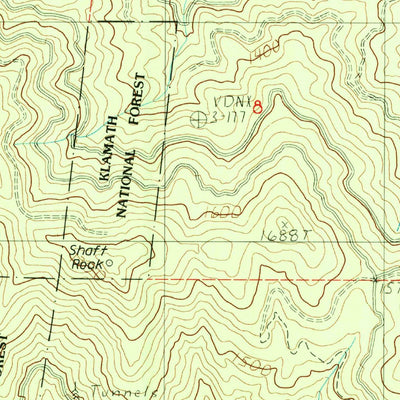 United States Geological Survey Cottonwood Peak, CA (1983, 24000-Scale) digital map