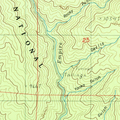 United States Geological Survey Cottonwood Peak, CA (1983, 24000-Scale) digital map
