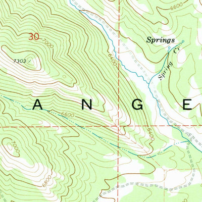 United States Geological Survey Cottonwood Peak, ID (1969, 24000-Scale) digital map