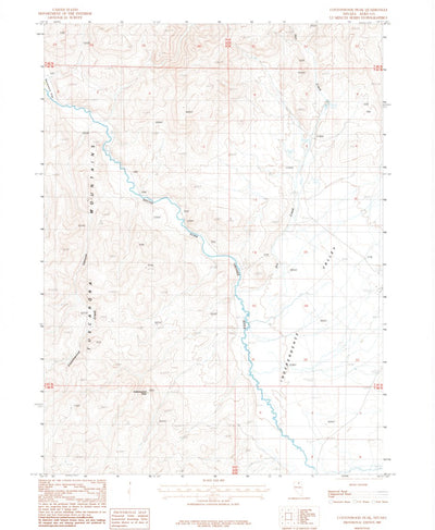 United States Geological Survey Cottonwood Peak, NV (1987, 24000-Scale) digital map