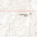 United States Geological Survey Cottonwood Peak, NV (1987, 24000-Scale) digital map